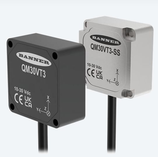 Banner - Proporciona datos de vibración completos mediante conexión por cable o inalámbrica. Sensores de vibración de 3 ejes - Image 3