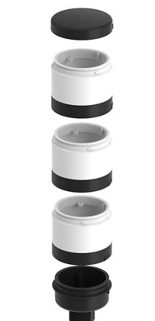 Banner - Indicador luminoso LED modular de torre de 70 mm Serie inalámbrica TL70